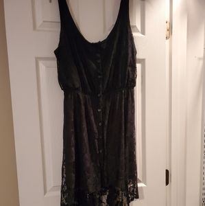 Heart Soul black button up tank
